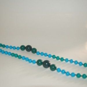 Large & Small Round Bead Vintage Style Necklace